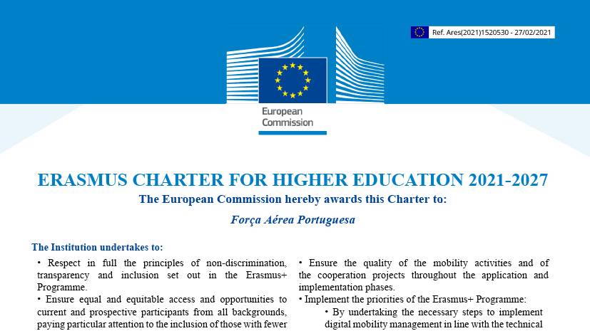 ERASMUS CHARTER FOR HIGHER EDUCATION